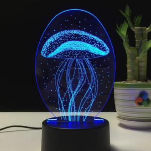3D მედუზა სანათი